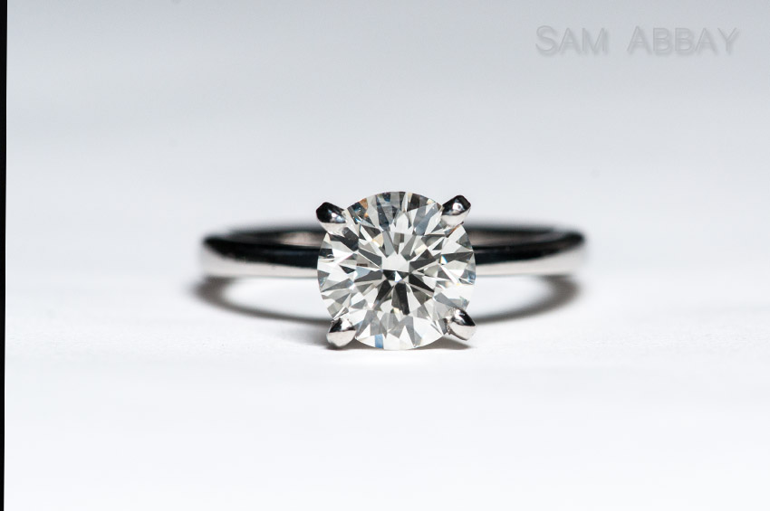 Heavy solitaire engagement ring