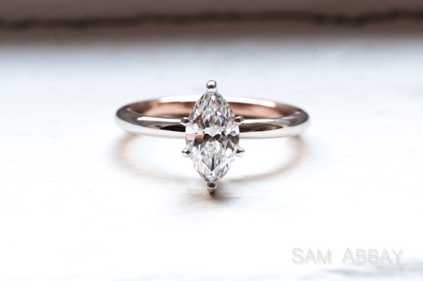 marquise diamond engagement ring